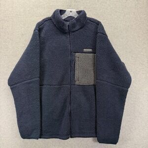 Columbia Sweater Mens XL Blue Mountainside Heavyweight Fleece Full Zip Outdoors